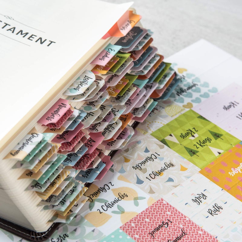 DIVERSEBEE Laminated Bible Tabs (Large Print, Easy to Apply), Study Journaling Supplies, Index Book Tabs for Women, Accessories (Diverse) - Image 2
